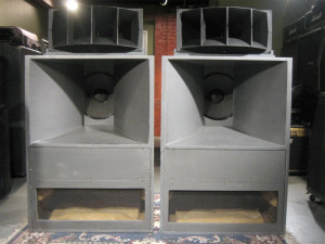 Our first speakers were on the big side: The legendary Altec A-7s.